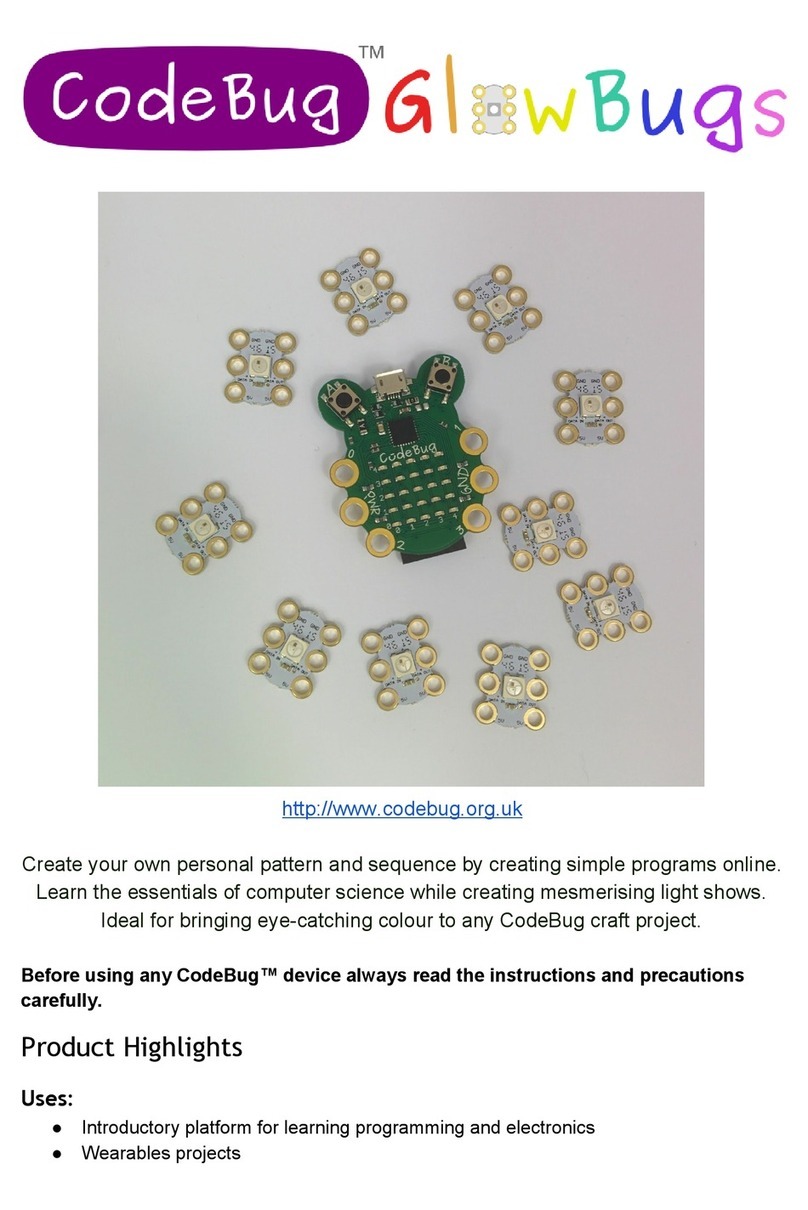 CodeBug GlowBugs manual