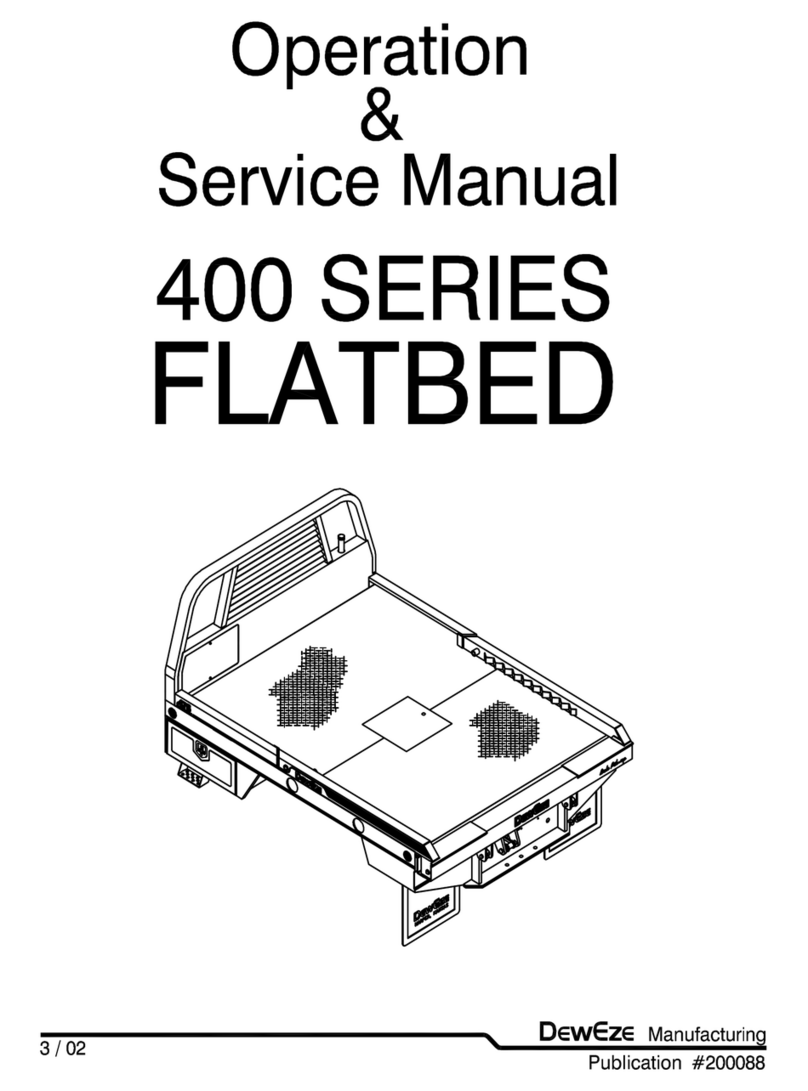 DEWEZE 400 Series Operation & service manual