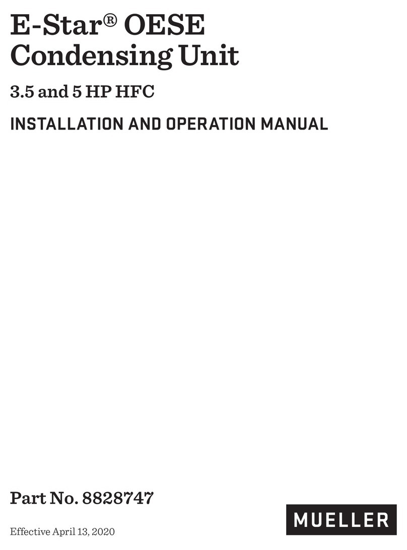 Mueller E-Star OESE-A351-HFC Installation and operation manual