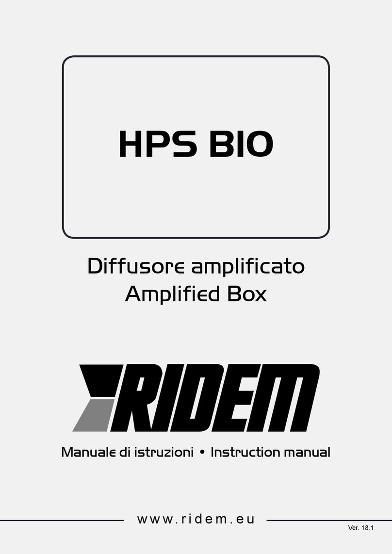 Ridem HPS B10 instruction manual