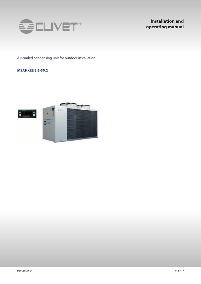 CLIVET MSAT-XEE 8.2 Installation and operating manual CLIVET MSAT-XEE 8.2 Installation and operating manual
