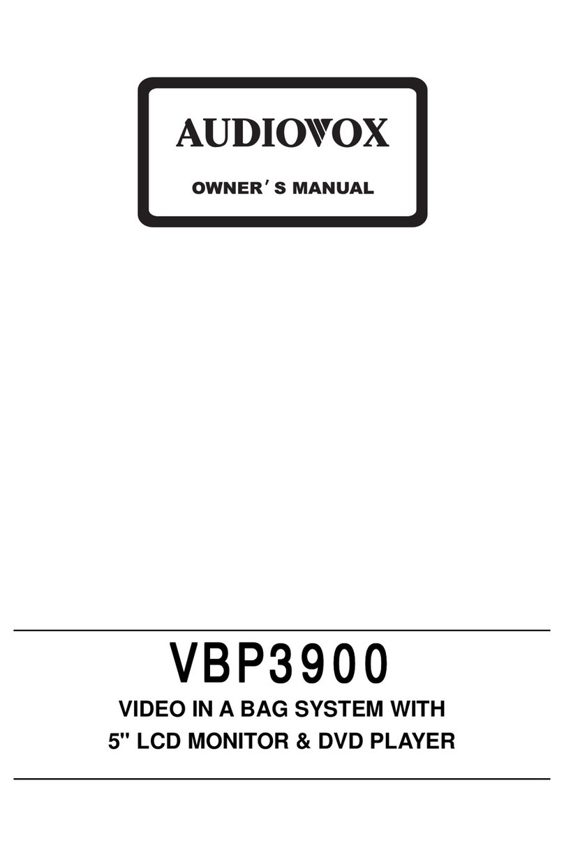 Audiovox VBP3900 User manual