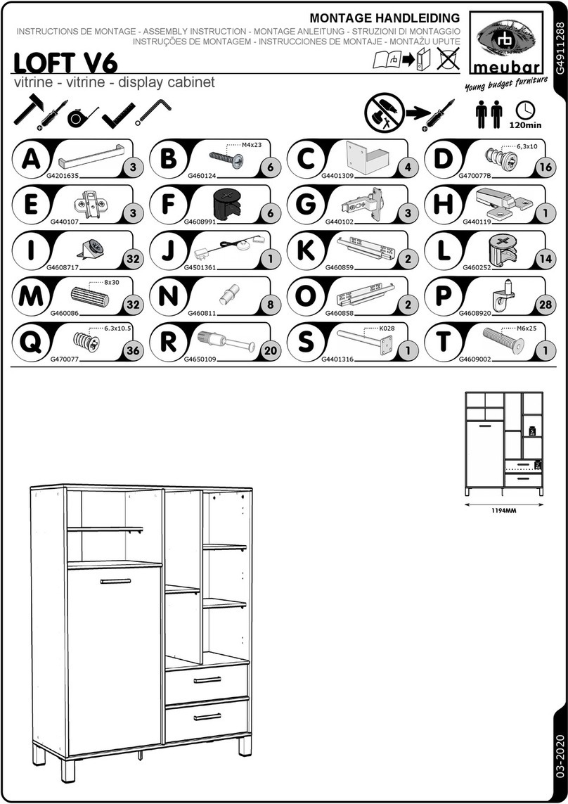meubar LOFT V6 Assembly instruction