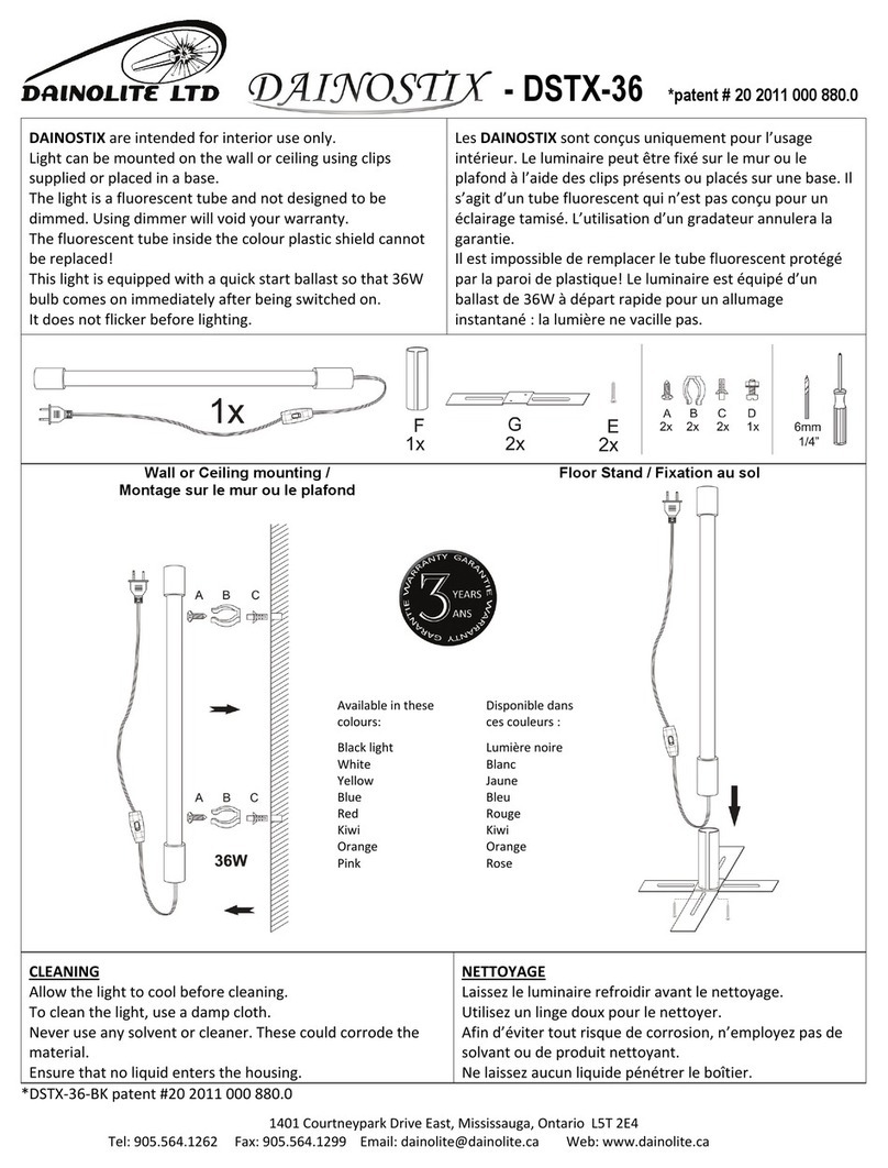 Dainolite Dainostix DSTX-36 manual