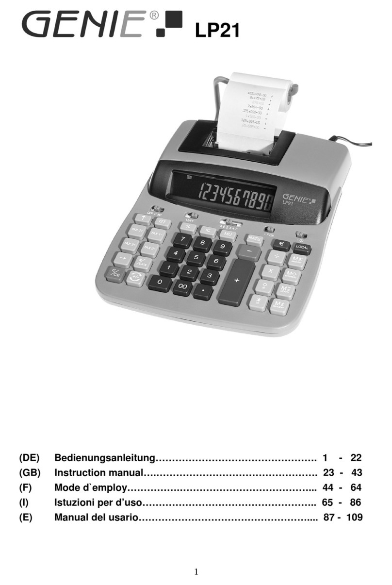 Genie LP21 instruction manual