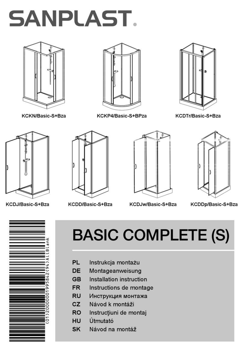 SANPLAST KCKN/Basic-S+Bza Series Installation instruction