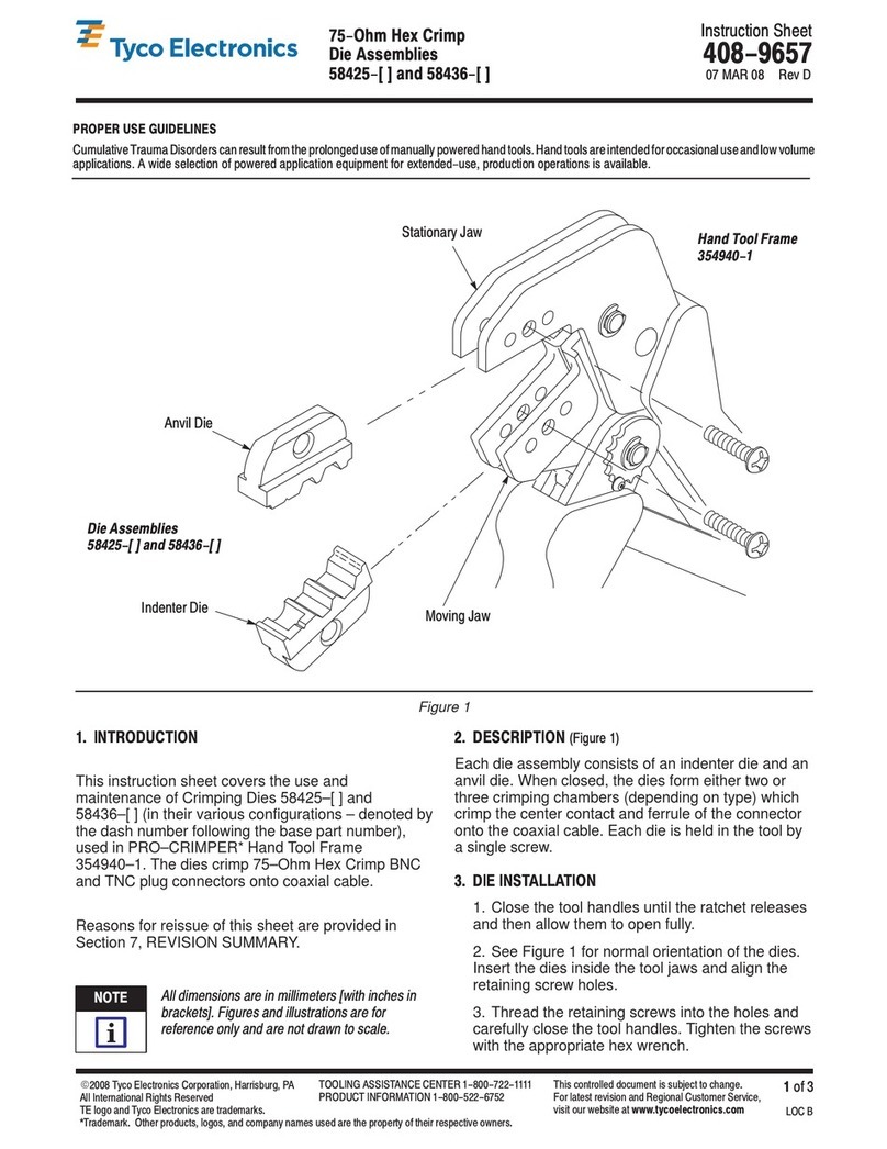 Tyco Electronics 58425 Series User manual
