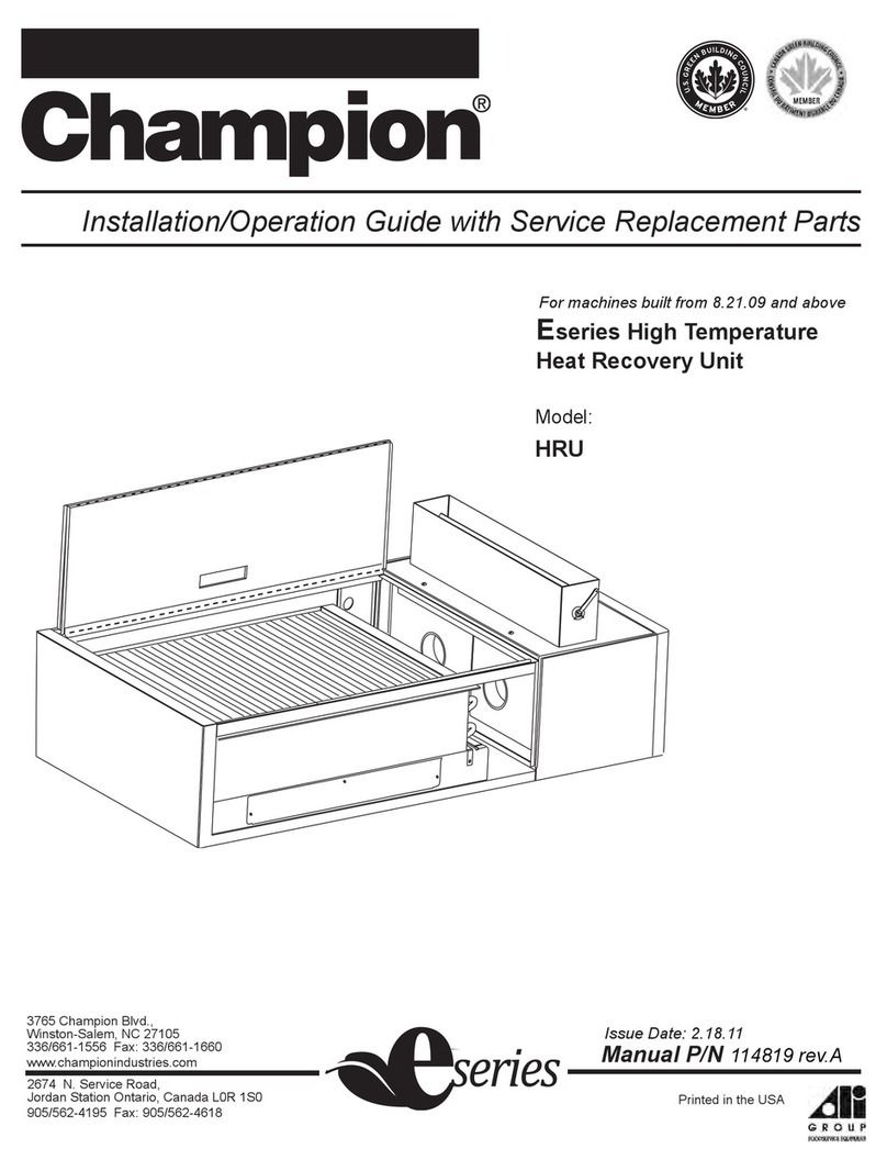 Champion Eseries HRU Manual