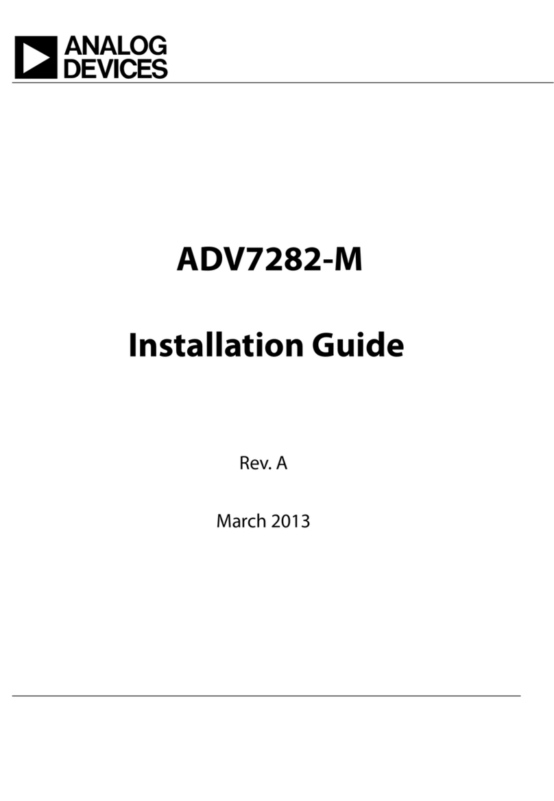 Analog Devices EVAL-ADV7282MEBZ User manual
