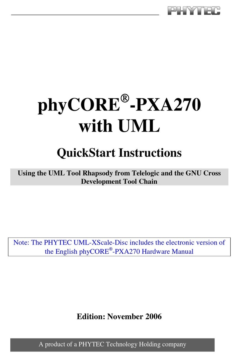 Phytec phyCORE-PXA270 Quick start instructions
