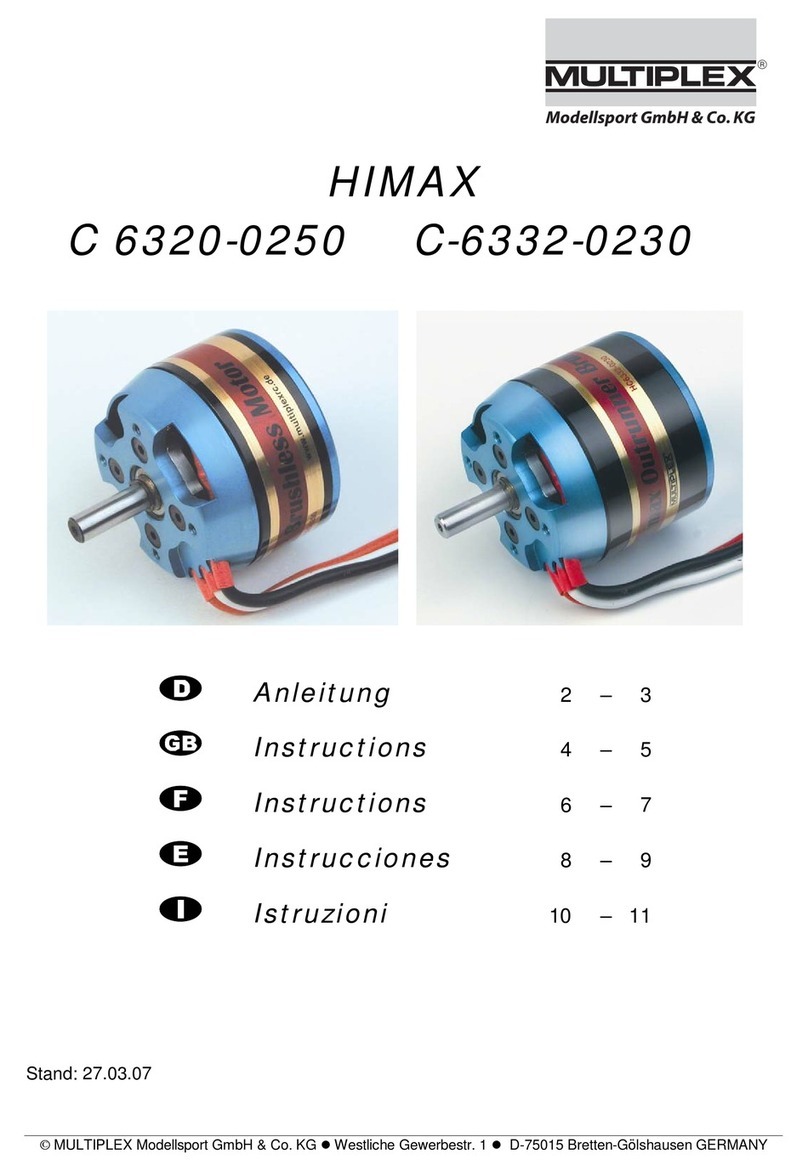 MULTIPLEX modell HIMAX C 6320-0250 User manual