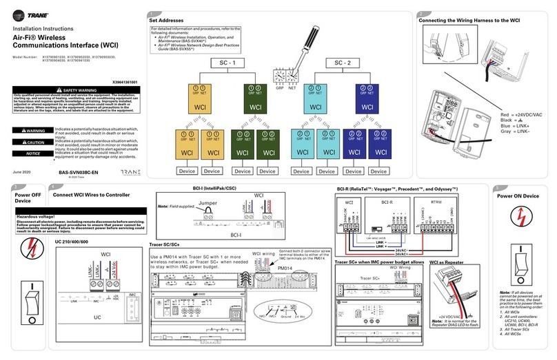 Trane X13790901030 User manual