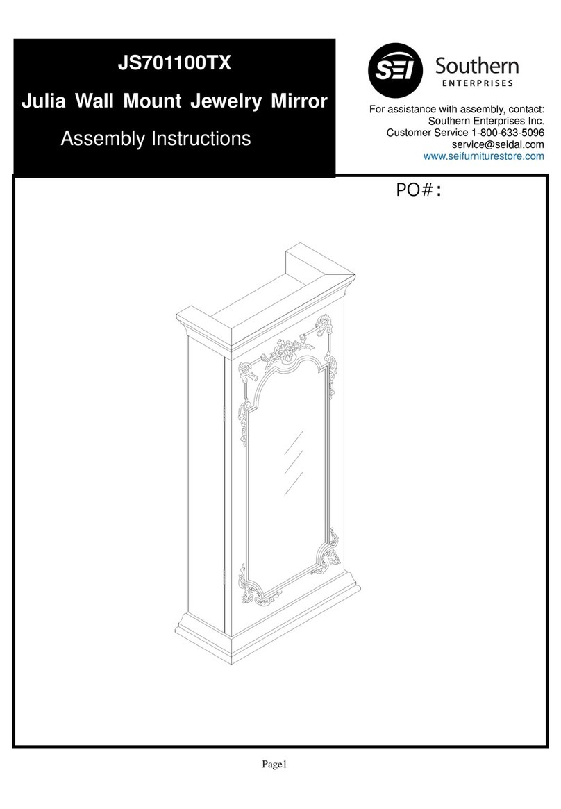 Southern Enterprises Julia JS701100TX Assembly instructions