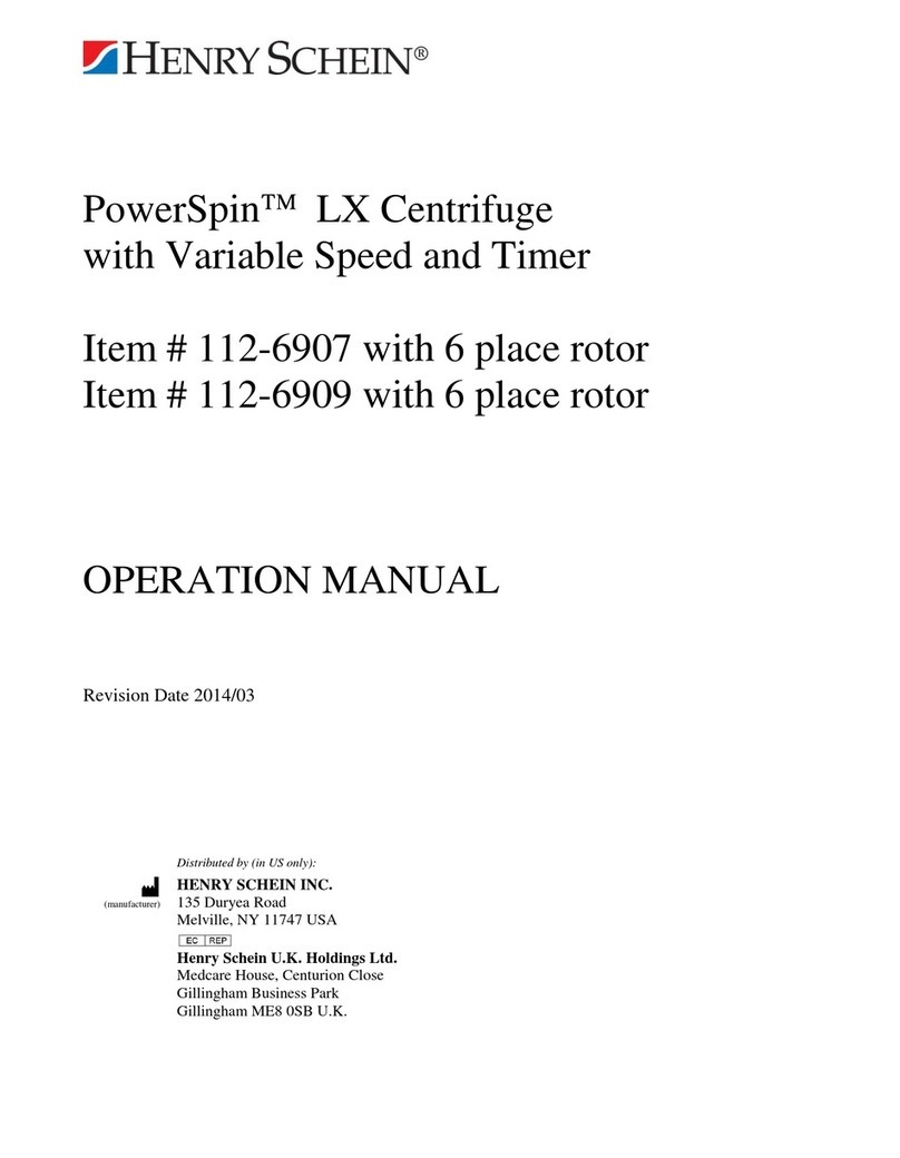 Henry Schein PowerSpin 112-6907 Operation manual Henry Schein PowerSpin 112-6907 Operation manual