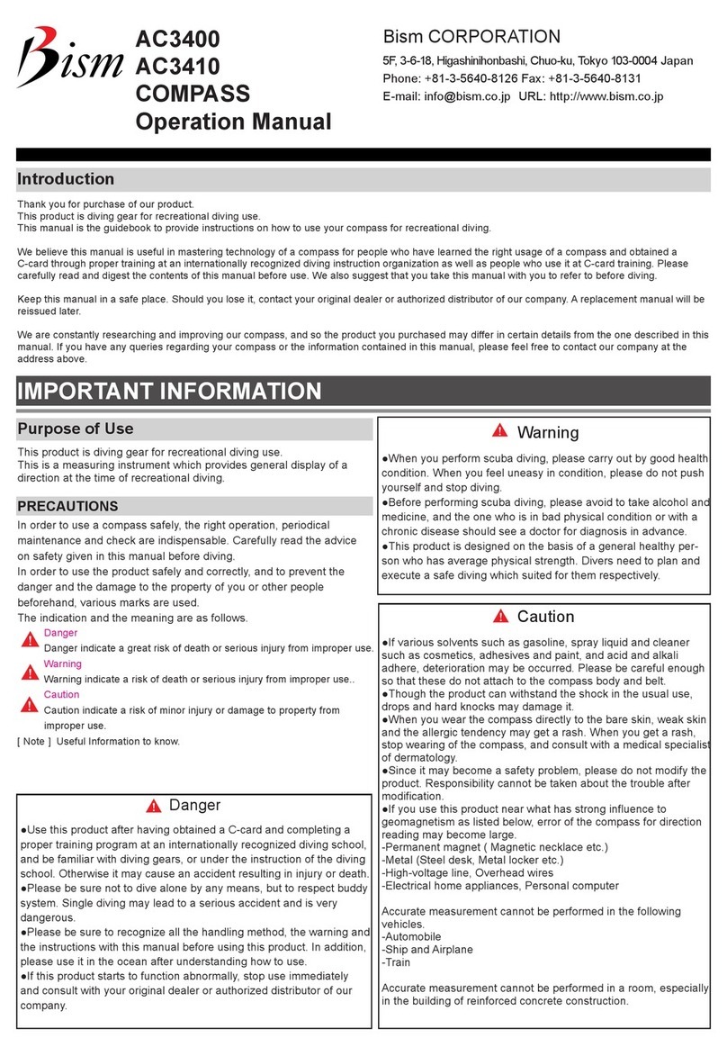Bism AC3400 Operation manual