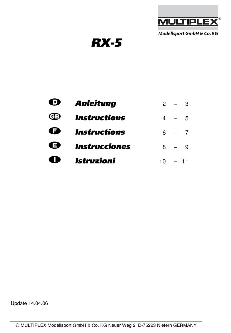 MULTIPLEX modell RX-5 User manual