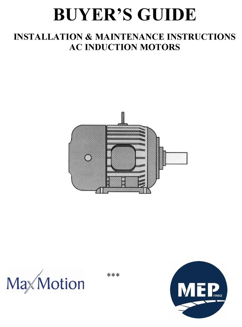 MEP Max Motion Installation & maintenance instructions