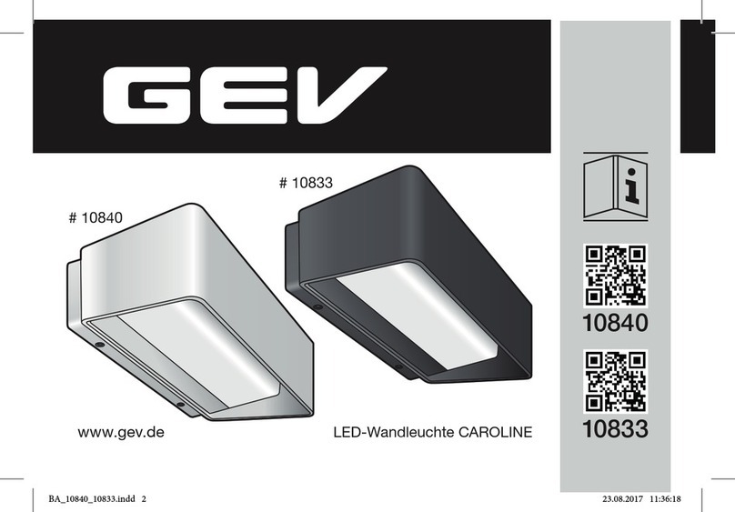GEV CAROLINE 10833 manual
