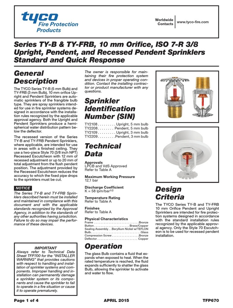 Tyco TY-B Series User manual