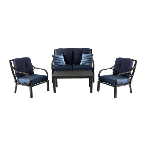 Allen + Roth WENDOVER 4PC SEATING SET-BLE User manual Allen + Roth WENDOVER 4PC SEATING SET-BLE User manual