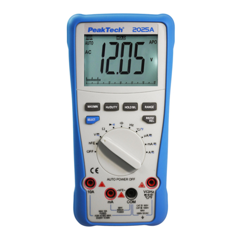 PeakTech 2025 A User manual