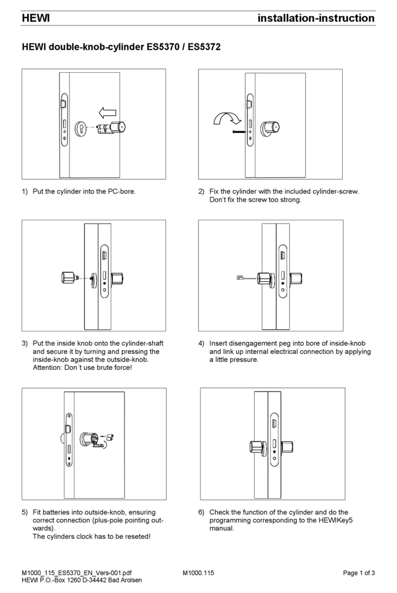 Hewi ES5370 Installation instruction