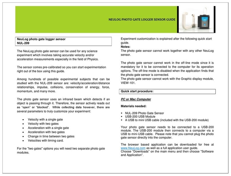 NeuLog NUL-209 User manual