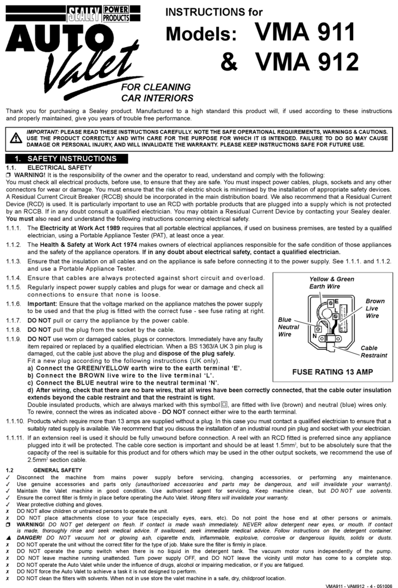 Sealey VMA 911 instructions