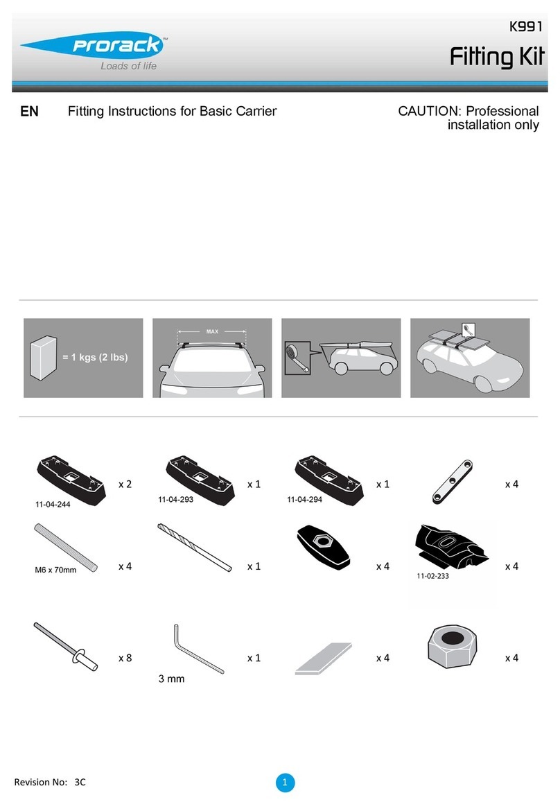 Prorack K991 User manual