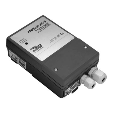 Aquametro AMBUS ZS-5 Mounting and operating instructions