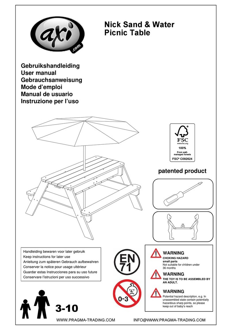 Axi Nick Sand & Water user manual