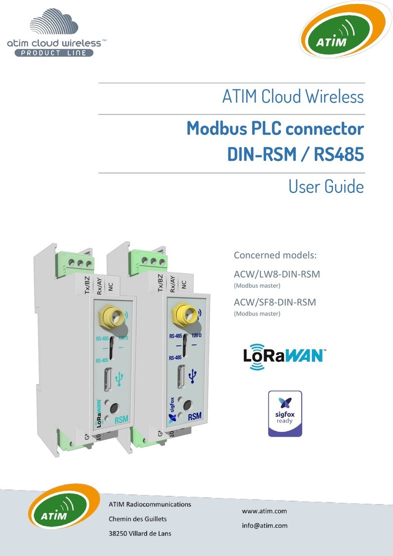 ATIM LoRaWAN ACW/LW8-DIN-RSM User manual