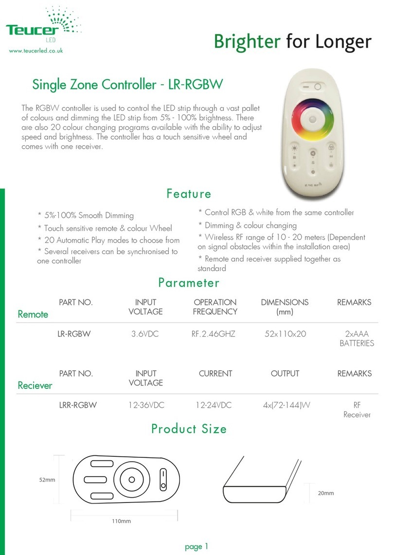 TEUCER LR-RGBW User manual