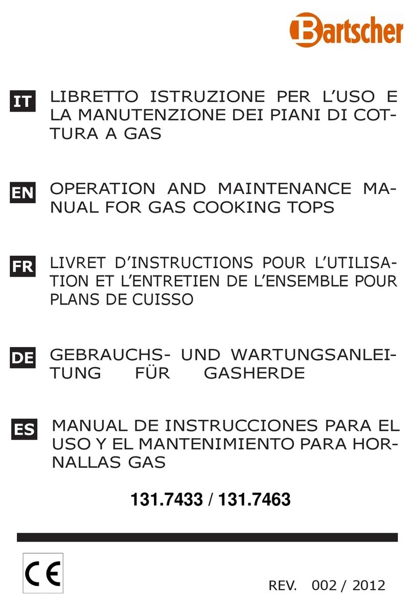 Bartscher LPG49 Series Operation and maintenance manual