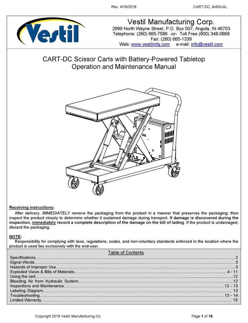 Vestil CART-DC User manual