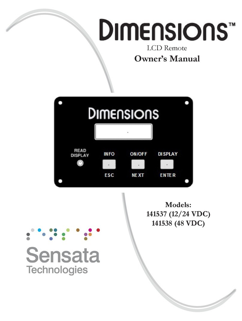 Sensata Dimensions 141537 User manual