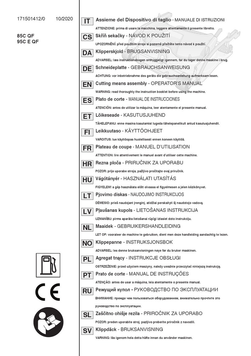 Stiga 85C QF Operator's manual