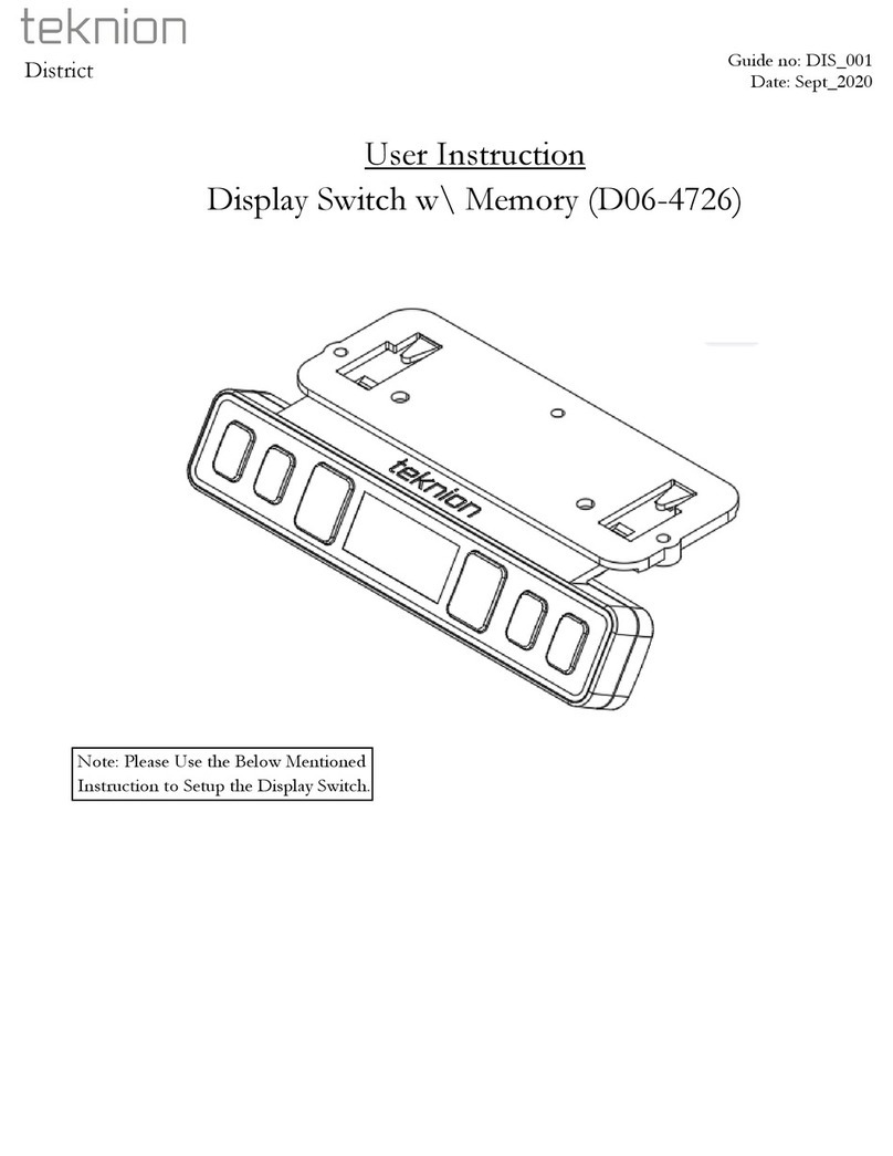Teknion D06-4726 User instruction
