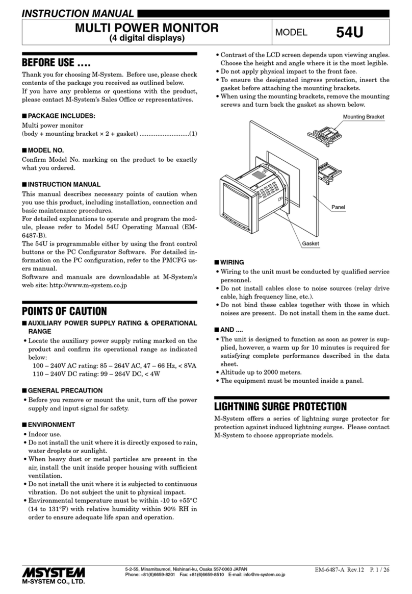 M-system 54U User manual