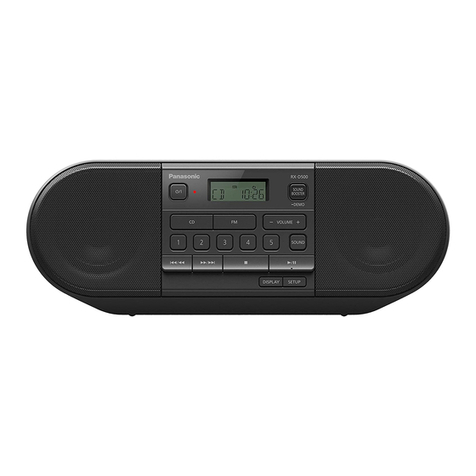 Panasonic RX-D500 operating instructions