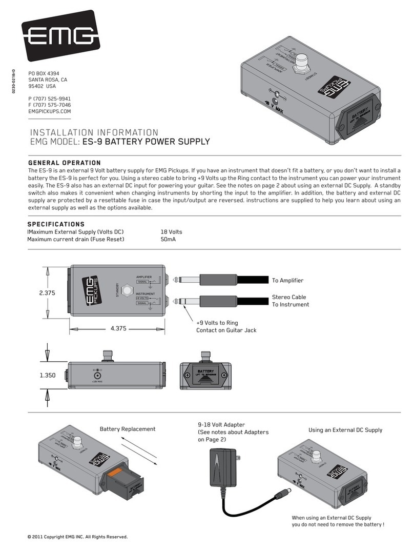 EMG ES-9 Service manual