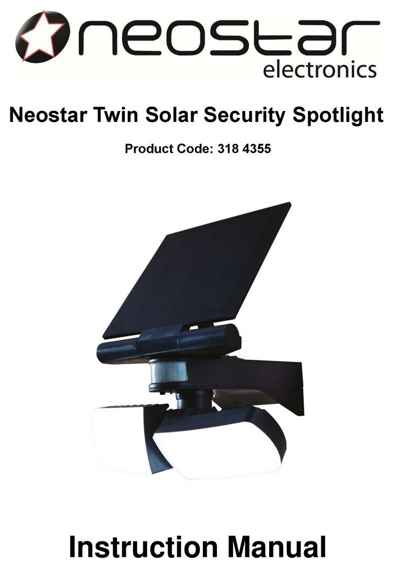 Neostar Twin Solar Security Spotlight User manual