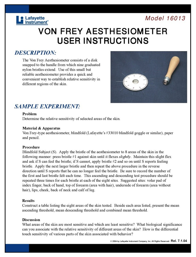 Lafayette Instrument 16013 User instructions