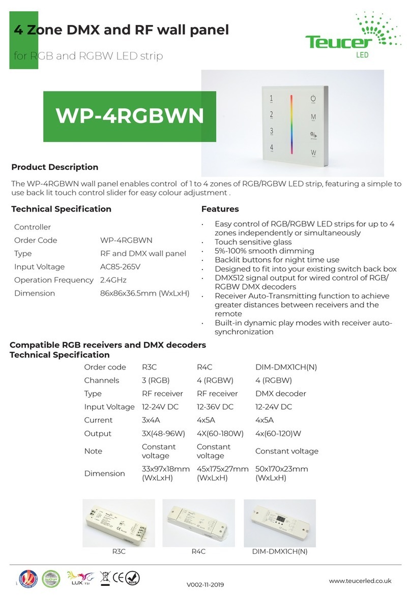 TEUCER WP-4RGBWN instructions