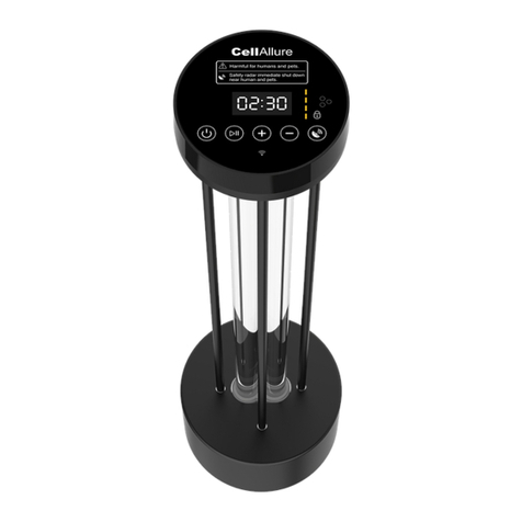CELLALLURE SMART UV LAMP user manual