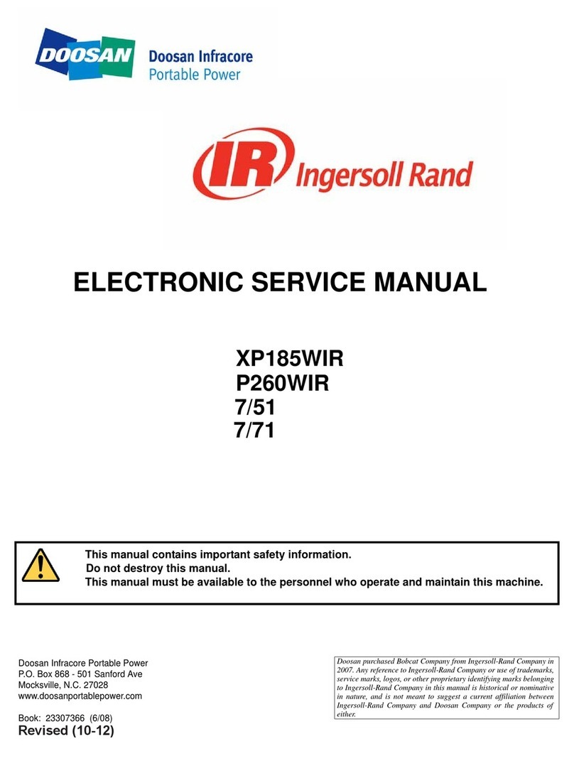 Doosan Ingersoll Rand XP185WIR Electronic Service Manual