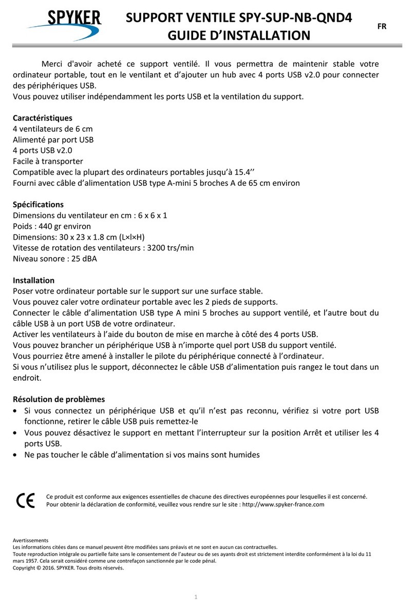 SPYKER SPY-SUP-NB-QND4 User manual