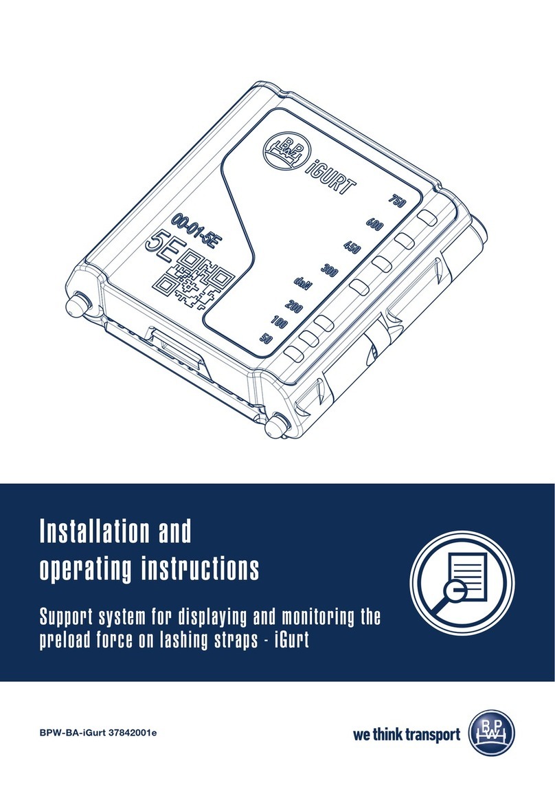 BPW iGURT 5E Installation and operating instructions