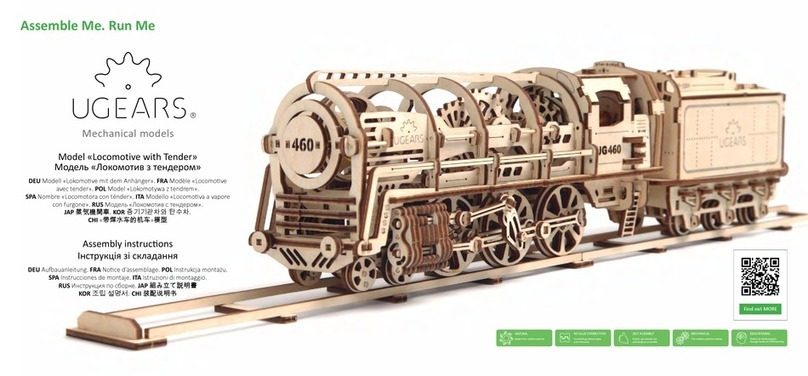 UGEARS Locomotive with Tender User manual