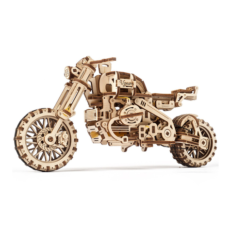 UGEARS Scrambler UGR-10 with sidecar Assembly instructions